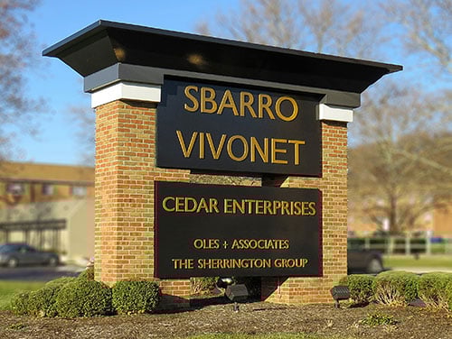 Sbarro monument sign