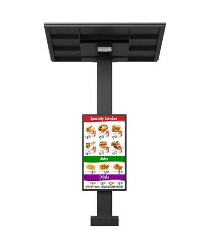 Revolution digital menu board model D10-FC-NS-BK